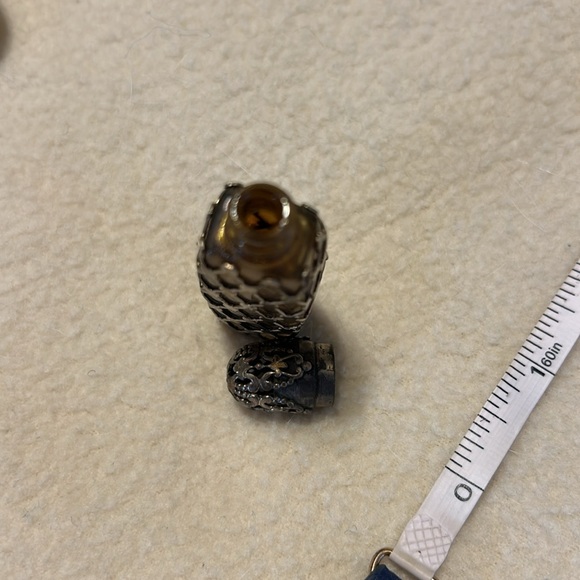 Vintage Estee Lauder "Super" Purse Perfume Flacon Sterling Filigree Cap - Picture 6 of 6